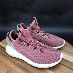 Adidas Tubular Shadow Pink Mesh Running Shoes Low Top Lace Up Womens Size 8.5